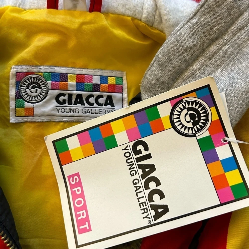 GIACCA Young gallery 80’s Vintage hooded jacket SMALL NWT